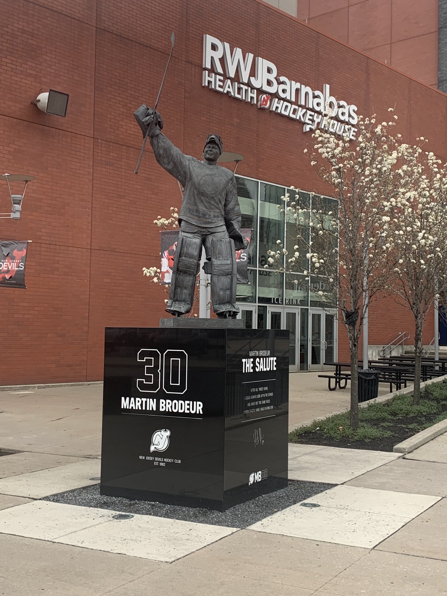 Stu Cowan on X: Martin Brodeur statue outside Prudential Centre, where  #Habs play #Devils Monday night #HabsIO  / X