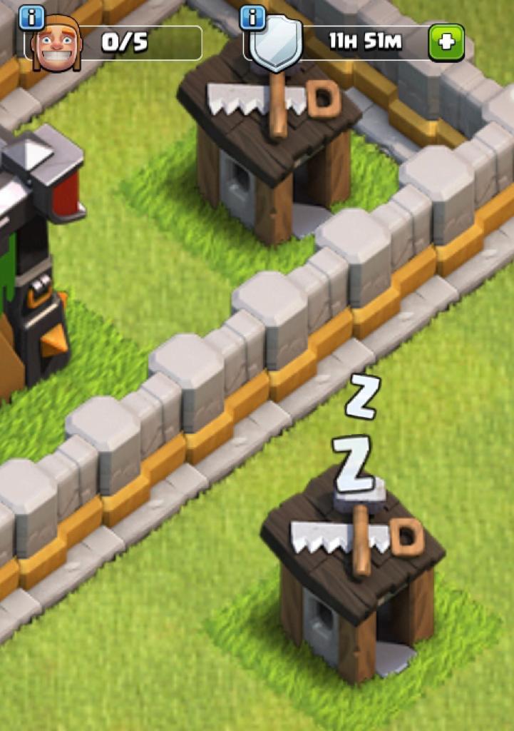 ClashofClans's tweet photo. "All Builders are busy!! Who’s sleeping in my Builder’s Hut?" 

©️ u/Accurate_Judge9066 (via @redditclash) https://t.co/GhCqmgwrVr