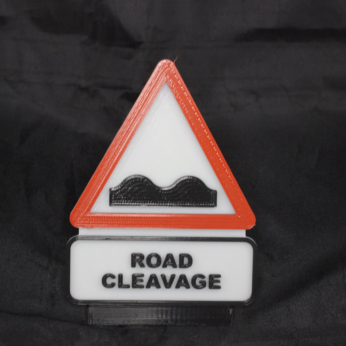 CreativeCloist's tweet photo. Excited to share the latest addition to my #etsy shop: UK style desktop sign: ROAD CLEAVAGE https://t.co/0uYpPGo6Dn #red #no #white #unframed #office #humouroussaying #3dprinted #retirementgift #humoroussign https://t.co/KMponGH3al