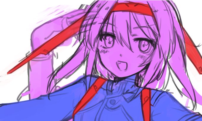 汚い #このタグを見た人はラフ画とその完成絵を見せる 