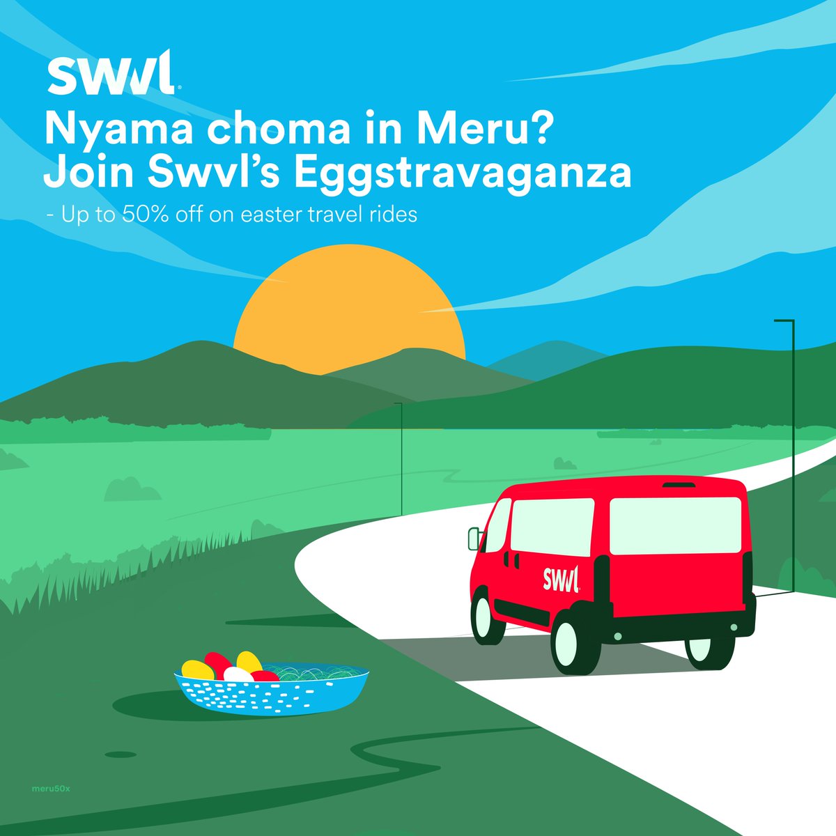 Bite into tasty Nyama Choma in Meru this easter! Get up to 50% off your easter travel ride or more if you find the hidden clue.