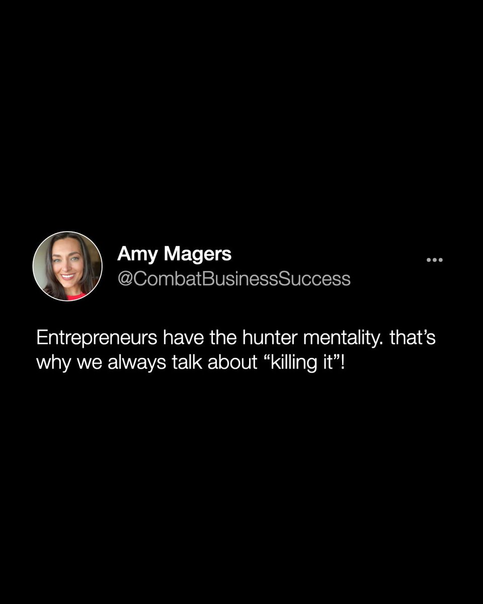CombatBusiness's tweet photo. Entrepreneurs don’t wait to get fed. We kill to eat.

#BJJ #martialarts #gymowner #martialartsbusiness #BJJcoach #successmindset #themoneyfight #money #wealthbuilding https://t.co/W4zrCmgAHR