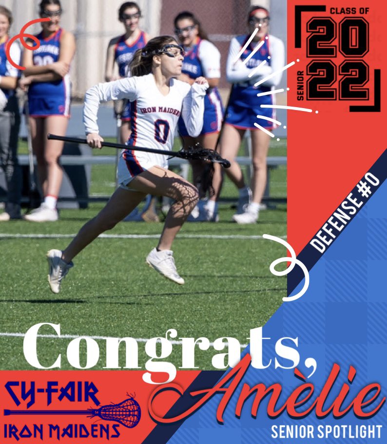 Congrats to Amelie Matelat for achieving such a huge milestone!  Wishing you all things positive with your future endeavors!  We are so proud of you!

#SeniorSpotlight
#2022GRAD
#graduate