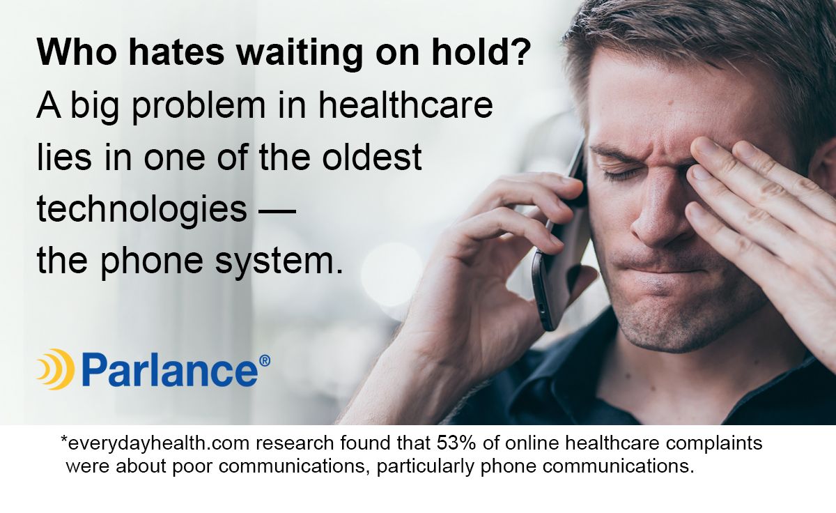 parlancecorp's tweet photo. People are tired of bad phone experiences with hospitals and clinics.
There's a better way. https://t.co/qvFYLKpdsv  #callerexperience https://t.co/wWThklcda3