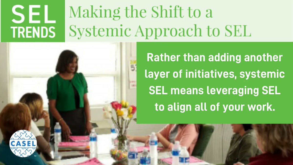 caselorg's tweet photo. #ThinkpieceThursday School districts are shifting how they approach #SEL—expanding their efforts beyond a specific program to infusing SEL into everything they do. Read about efforts in @austinISD, @WCSDTweet, @metroschools: https://t.co/wFOocdKbRC https://t.co/6BVCvn3FdU