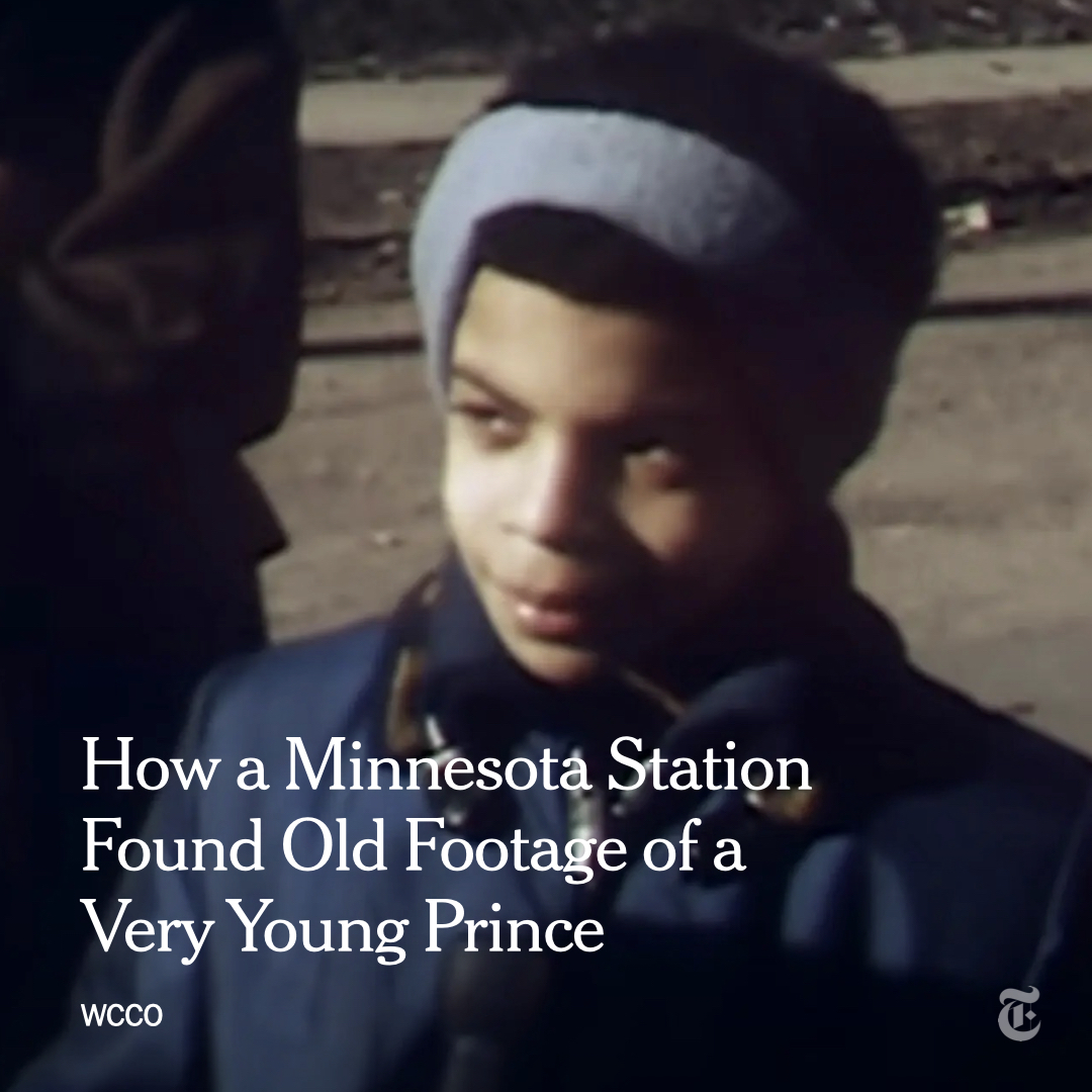 Footage has been found of an 11-year-old Prince supporting a Minneapolis teachers’ strike and being interviewed by a local TV station.

“I think they should get some more money” because they’re “working extra hours for us and all that stuff,” Prince says. nyti.ms/3M4E6Y3