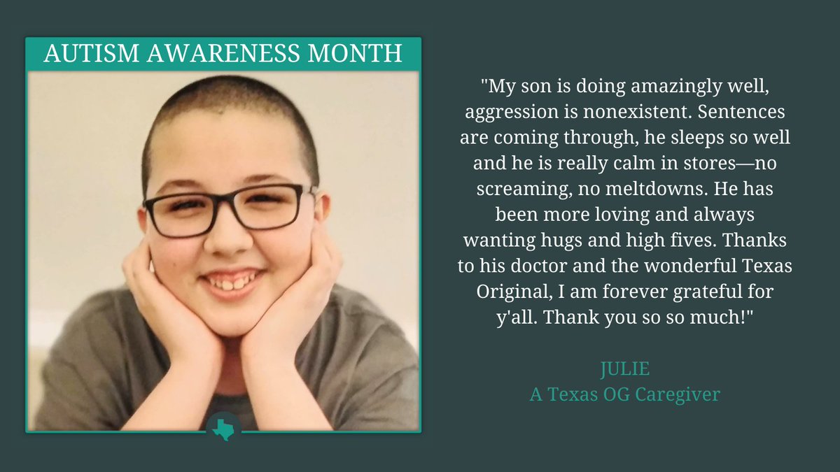 TexasOriginalCC's tweet photo. April is Autism Awareness Month and we'd like to feature Leland, a #TexasOG living with autism. Leland has found relief with our medicine. If you or a loved one living with #autism are ready to find relief with medical cannabis, visit https://t.co/TdLaXrg2W0 #AutismAwarenessMonth https://t.co/FOJipgUAo3