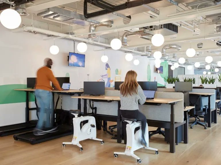 jamesvgingerich's tweet photo. Bike desks and soundproof meeting pods: How one company changed everything about its office space. (ZDNet) #FutureOfWork https://t.co/pEH8pPakFI https://t.co/sPjOu3EZX0
