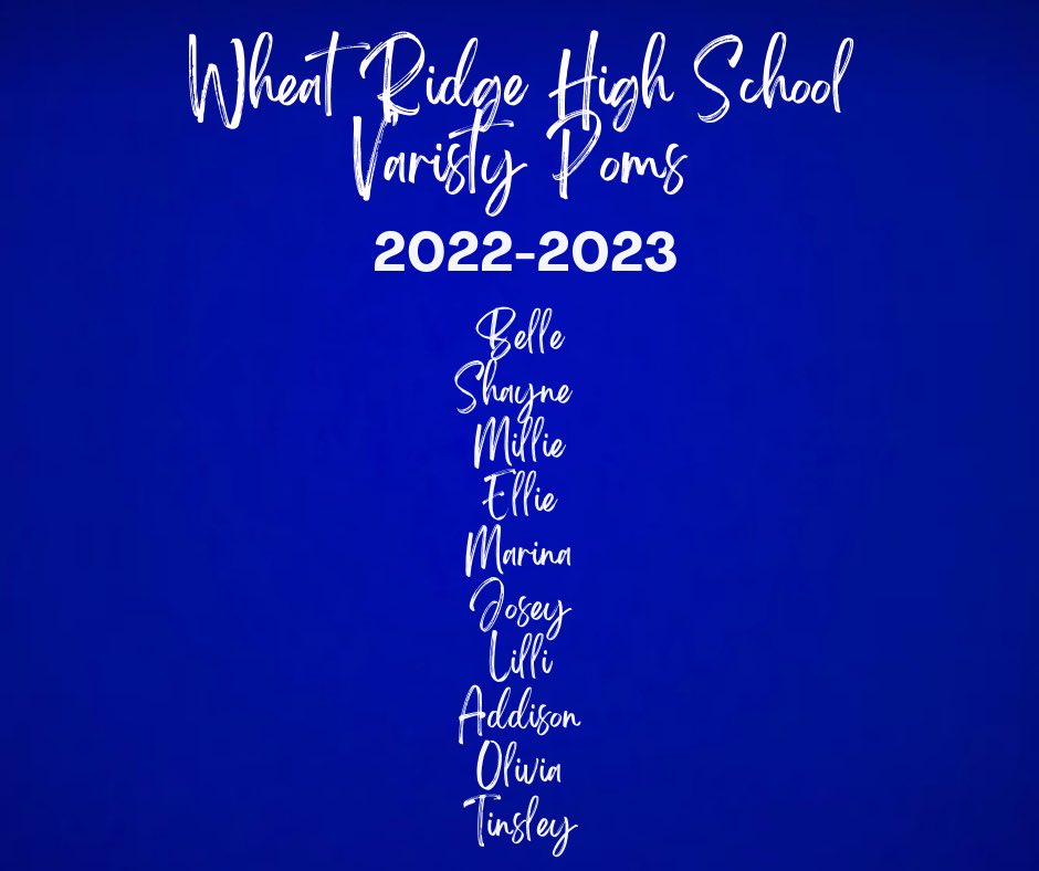 Introducing your 2022-2023 Varsity Poms!! 🤩🤩🤩 CONGRATULATIONS, dancers!!