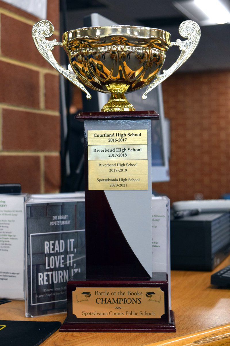 SpotsySchools's tweet image. Congrats to @ChancellorHS for winning the Battle of the Books for the FIRST TIME! In a tense competition, students from all 5 high schools faced off, getting quizzed on trivia from several books they&apos;ve read, and had just seconds to answer📚🏆