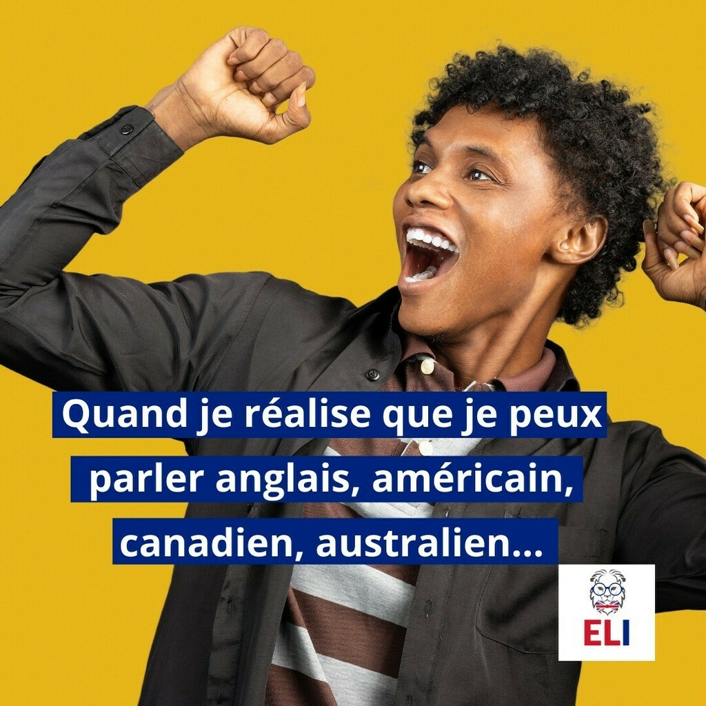 C'est incroyable le nombre de langues que l'on peut parler en n'en apprenant qu'une seule 🤣

ℹ L’agence ELI vous aide à partir apprendre l'anglais en immersion sans intermédiaire. Prix + bas pour la même qualité d'enseignement ! 👉 lien dans la bio

#apprendreanglais #anglais…