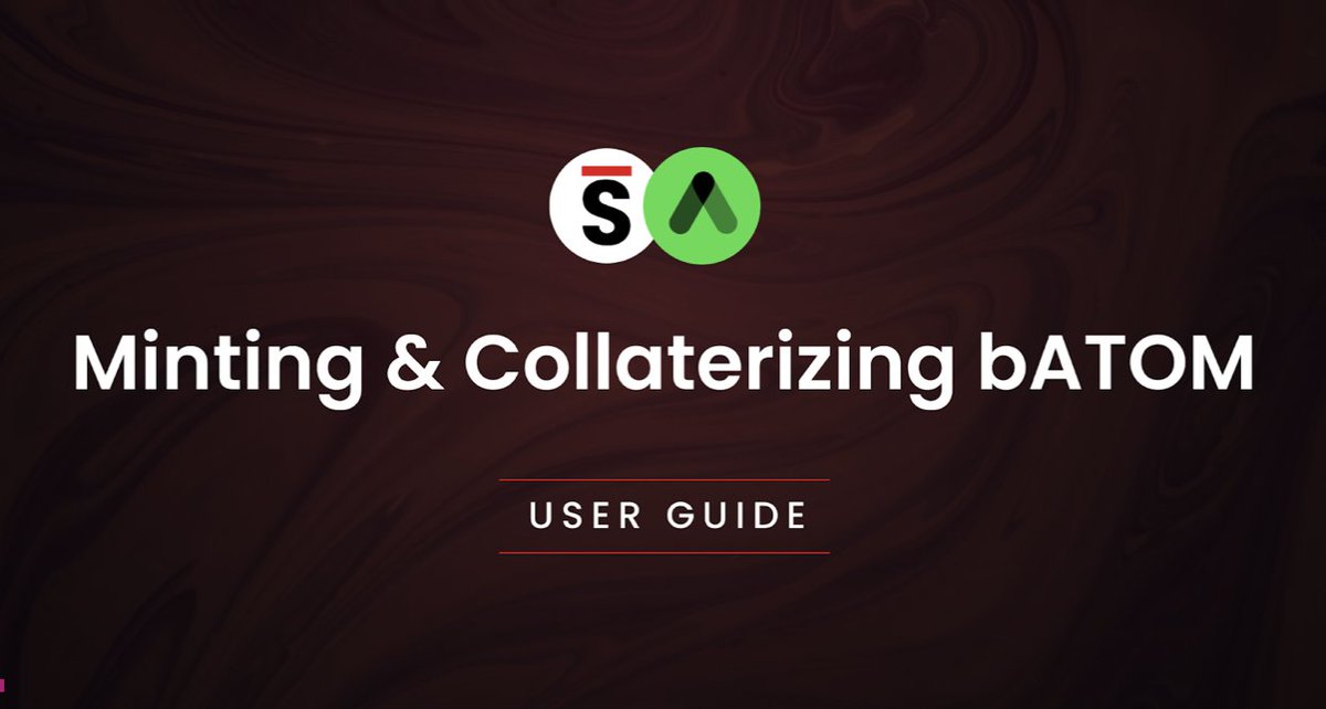 pSTAKE Finance | BTCFi 🧡 (@pstakefinance) on Twitter photo 1/ Minting & Collateralizing $bATOM: User Guide ⚛️
We’ve created a detailed step-by-step guide on how to get started with minting and collateralising your $bATOM on <a href="/anchor_protocol/">Anchor Protocol</a> to borrow $UST.
🌐Full guide: bit.ly/bATOMguide
Step-by-step user flow👇 1/ Minting & Collateralizing $bATOM: User Guide ⚛️
We’ve created a detailed step-by-step guide on how to get started with minting and collateralising your $bATOM on <a href="/anchor_protocol/">Anchor Protocol</a> to borrow $UST.
🌐Full guide: bit.ly/bATOMguide
Step-by-step user flow👇