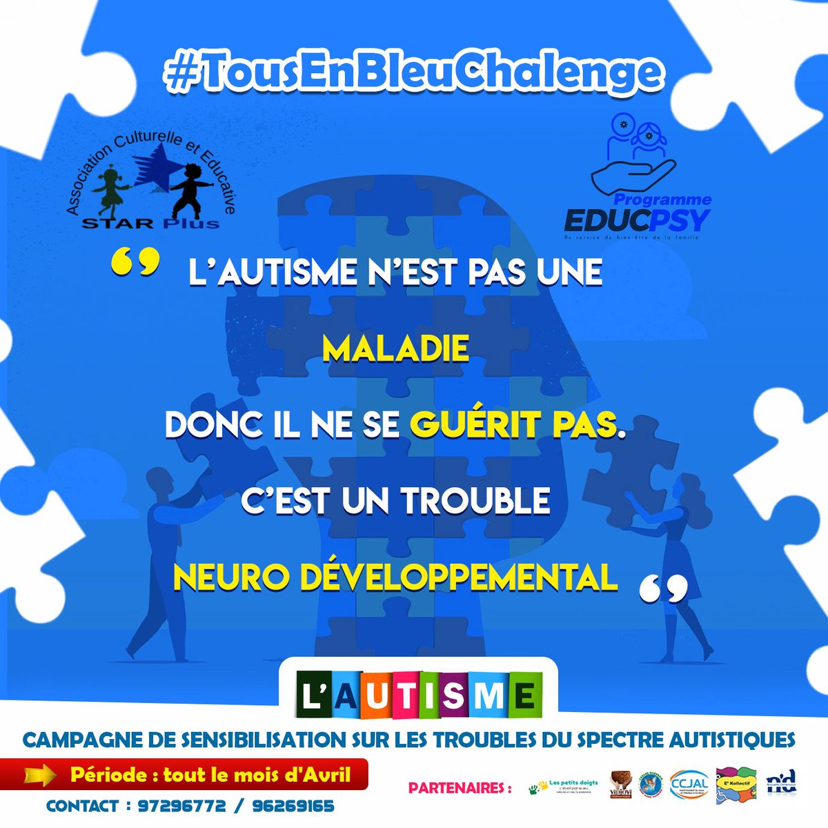 L’autisme n’est pas une maladie mentale. C’est un trouble neuro developemntal. C’est-à-dire des altérations du cerveau qui se mettent en place avant la naissance.
C’est pourquoi, depuis 1996, l’autisme est reconnu officiellement comme un handicap. 
#autisme 
#educpsy