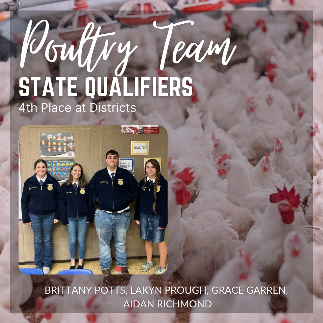 Several students qualified to compete at the next level during our District Contest held at Missouri State earlier this week. They will be competing in Columbia at our state contest later this month. Congratulations!