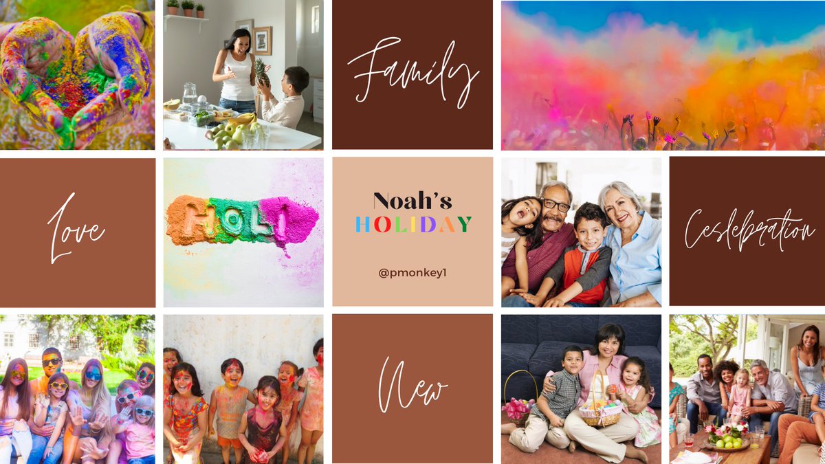 (Noah's HoliDay) It's spring & Noah isn't sure how he'll fit into his new stepdad's family, who live all over the world, but as the Indian festival of Holi approaches, Noah learns about love from his new family in a vivid feast for the eyes & heart #PB #OWN #POC #IRMC #MoodPitch