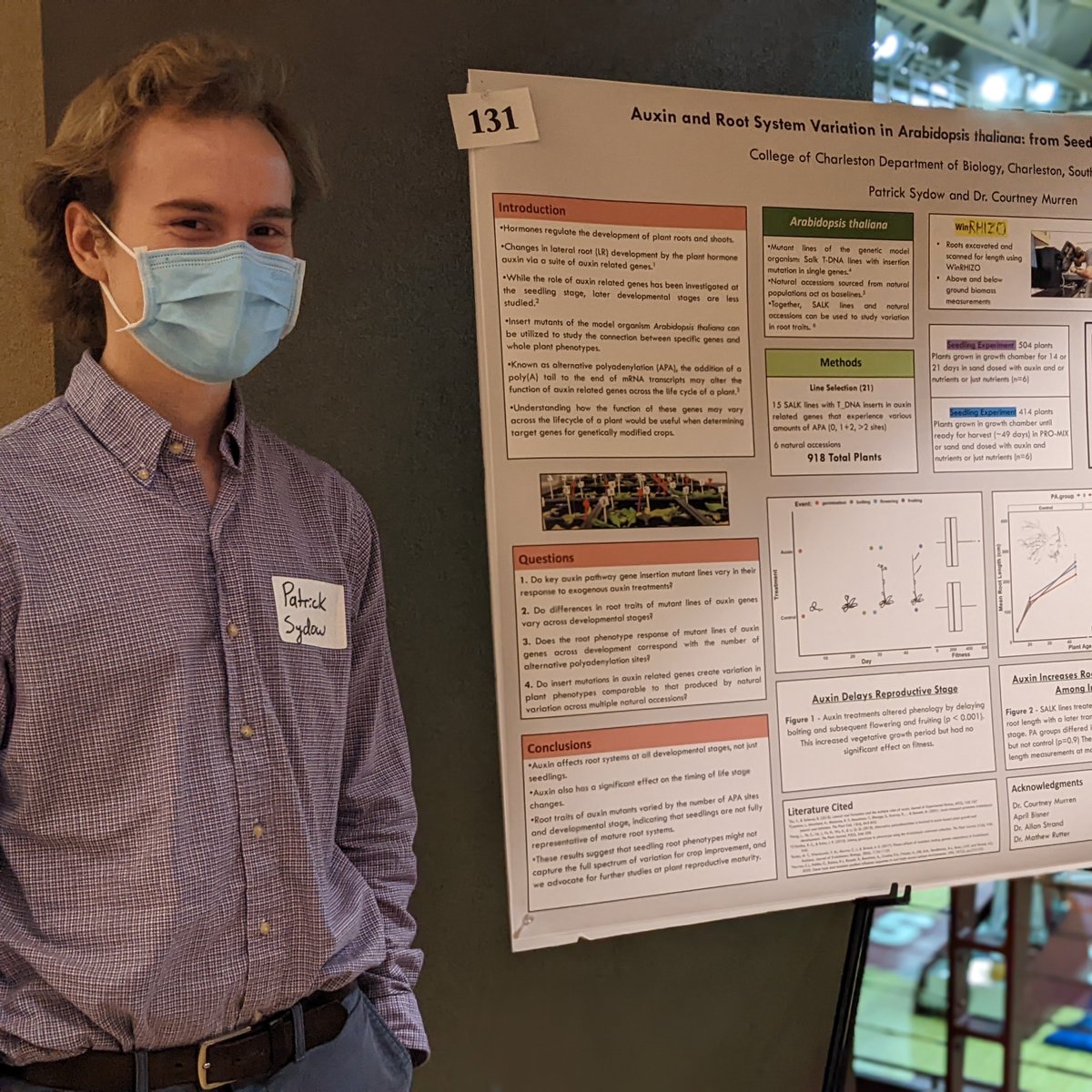 TheunPakProject's tweet photo. Congratulations Patrick Sydow for earning Best Overall in the Biology Department at the CofC Expo! Patrick will participate in the "Best of the Best" competition for SSM! #cofcssm #cofcexpo #CofCBiology https://t.co/nv9dC85MPI