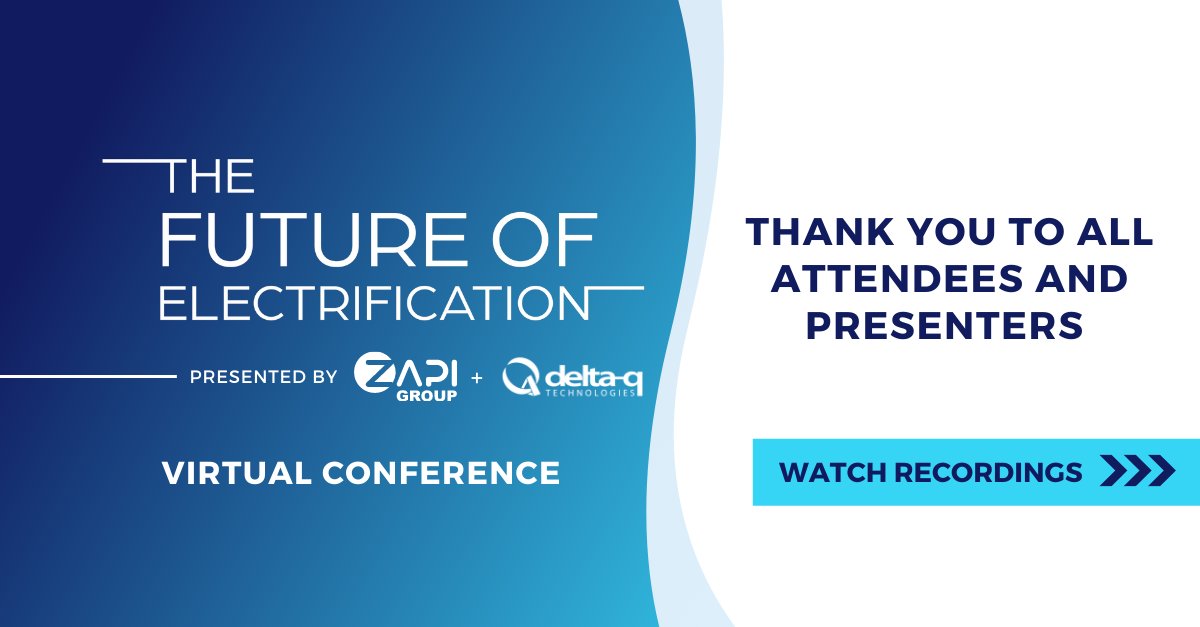 And it's a wrap for the #FutureofElectrification conference! A big thank you to <a href="/GriffithSaul/">Saul Griffith</a>,  <a href="/EZGOvehicles/">E-Z-GO</a> &amp; <a href="/KIONGroup/">KION Group</a> for their presentations, our battery and BMS partners, the <a href="/ZAPIGROUP/">Nghiêm Nguyễn</a> team, and all attendees!

Watch all sessions on-demand here hubs.ly/Q013tv4Y0