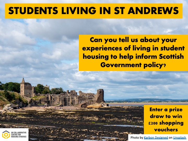 CaCHE on Twitter "📢 Calling all students living in St Andrews during termtime! We'd like to