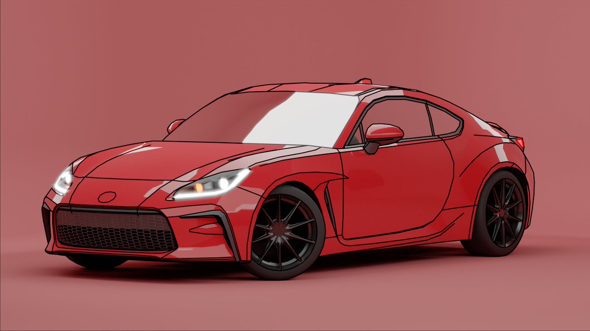 LeKubbe's tweet photo. Tought of trying a render on an onlder Toyota GR 86 model https://t.co/r7pZT1AaFU