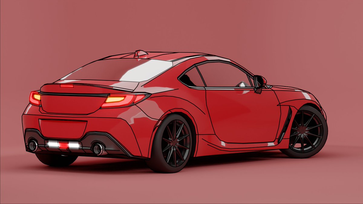 LeKubbe's tweet photo. Tought of trying a render on an onlder Toyota GR 86 model https://t.co/r7pZT1AaFU