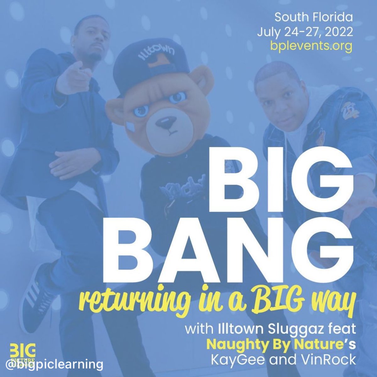 Big Bang is BACK! Don’t forget to RSVP before tickets SELL OUT!!

⭐️ July 24-27
📍 South Florida
📲 bplevents.org

#thebang2022 #BigPictureLearning #BPLiving