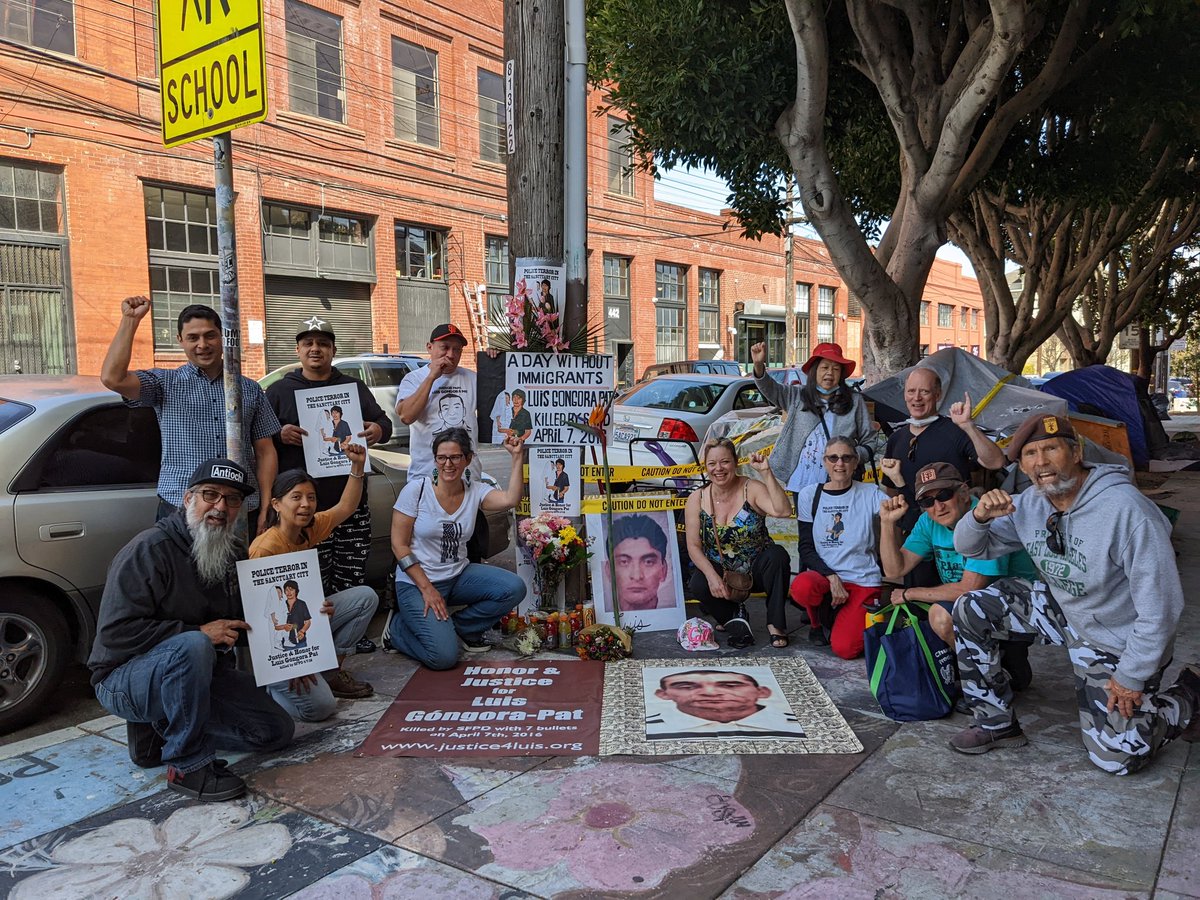 J4LGP's tweet photo. From the Mission to Yucatan to Antioch: We want justice for Luis! Please take a minute today to write, tweet, call @chesaboudin (628) 652-4000 districtattorney@sfgov.org to ask him to charge Luis Góngora Pat's killers with murder. It's his choice. Help him make the right one! https://t.co/Xy2nEtC5r9
