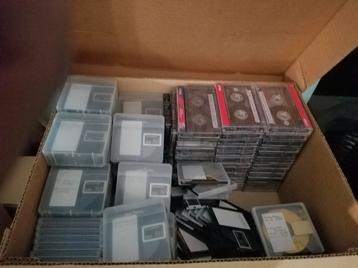jubei208's tweet photo. #TBT...SOME RADIO SHOWS...CASSETTES THEN MINIDISCS.
#WIKIHHDG
#SQUEEZERADIO @SucioSmash #TIMSEE
#STRETCHANDBOBITTOSHOW @StretchandBob @StretchArmy @koolboblove
#WRSU #DJKO
#EXTRALARGERADIO #STRETCHARMSTRONG #KILLASHA
#THEHIPHOPSPOT #WILDMANSTEVE #DJRIZ https://t.co/wBQ5l8Vekz