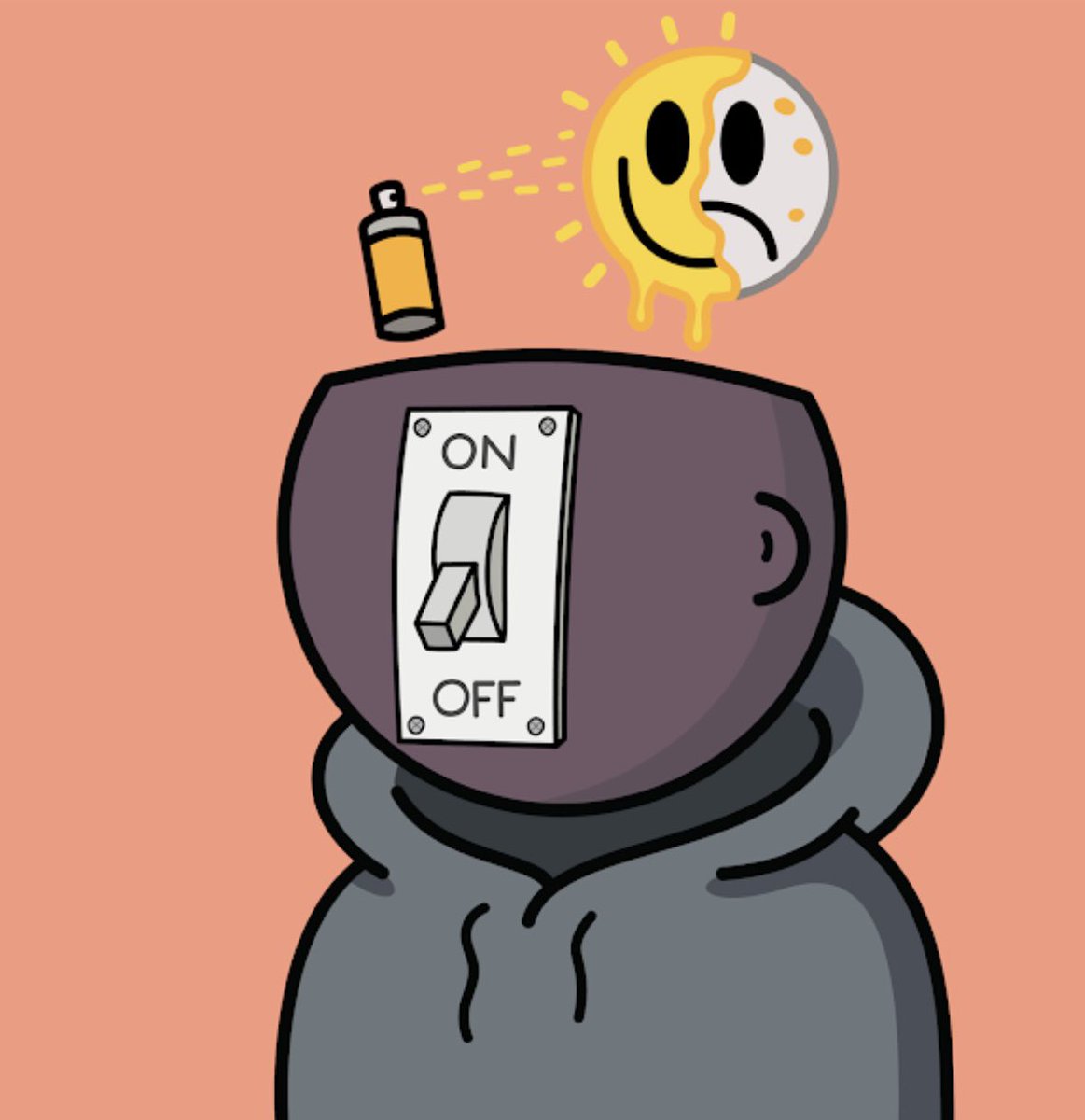 lil_bunchie_'s tweet photo. Anyone else feel “checked out” from time to time? 😜 #feelsoverloadday #feelsfollowfeels #dentednotbroken @DentedFeelsNFT https://t.co/xQxoo2BQ9S