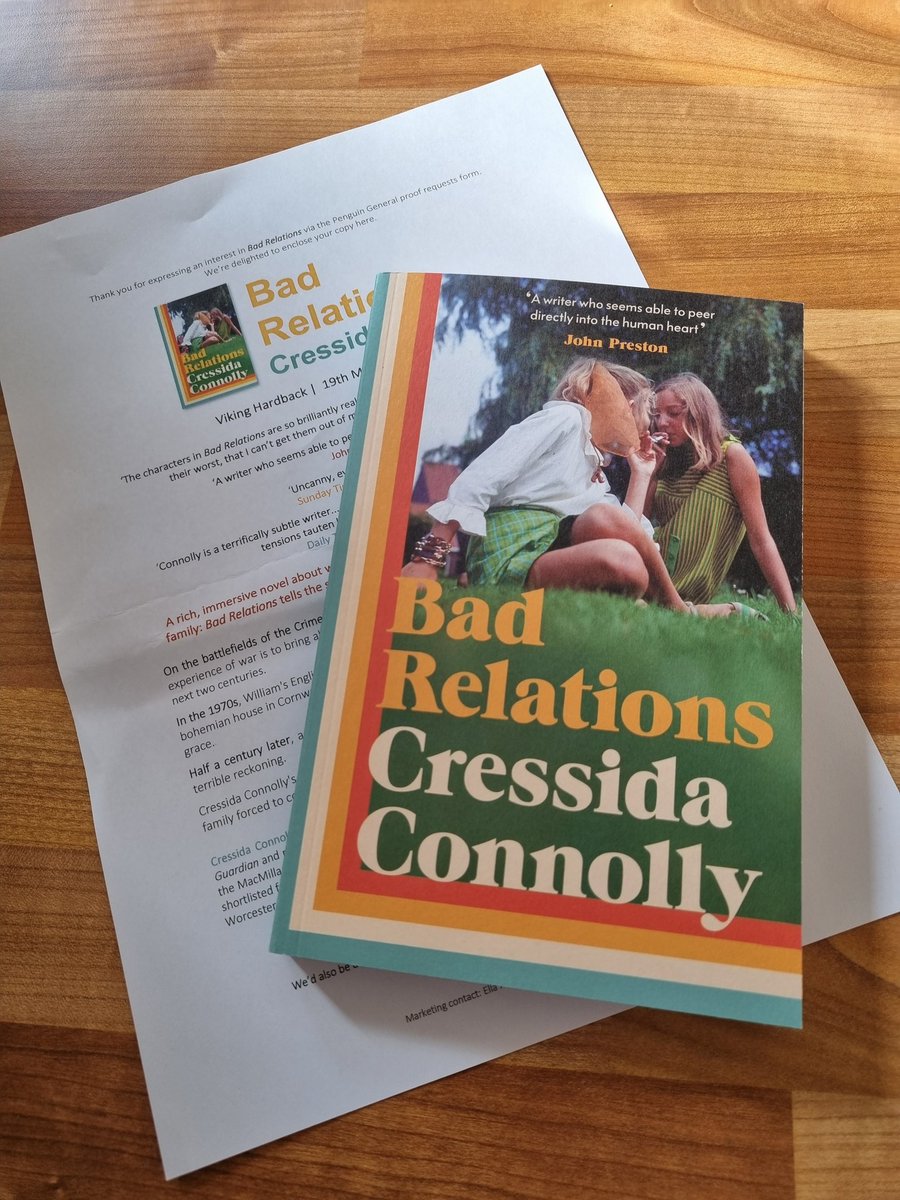 bookwormblogss's tweet photo. Big thanks to @VikingBooksUK for my proof copies of #theodyssey by Lara Williams and #badrelations by Cressida Connolly.
Looking forward to reading both of these.
The Odyssey is out on 28th April and Bad Relations is out on 19th May.
#bookmail #BookTwitter #booktwt https://t.co/NXhty0OZ8Y