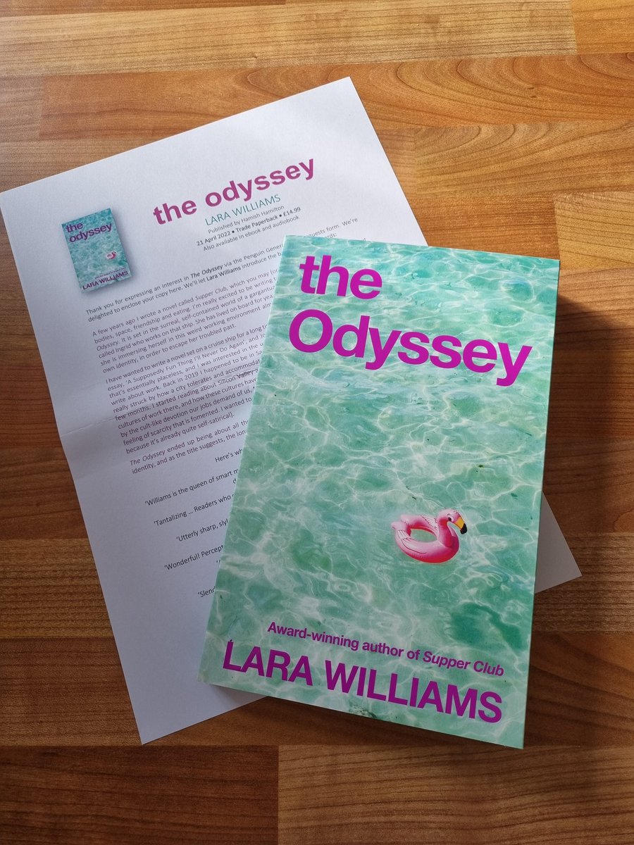 bookwormblogss's tweet photo. Big thanks to @VikingBooksUK for my proof copies of #theodyssey by Lara Williams and #badrelations by Cressida Connolly.
Looking forward to reading both of these.
The Odyssey is out on 28th April and Bad Relations is out on 19th May.
#bookmail #BookTwitter #booktwt https://t.co/NXhty0OZ8Y