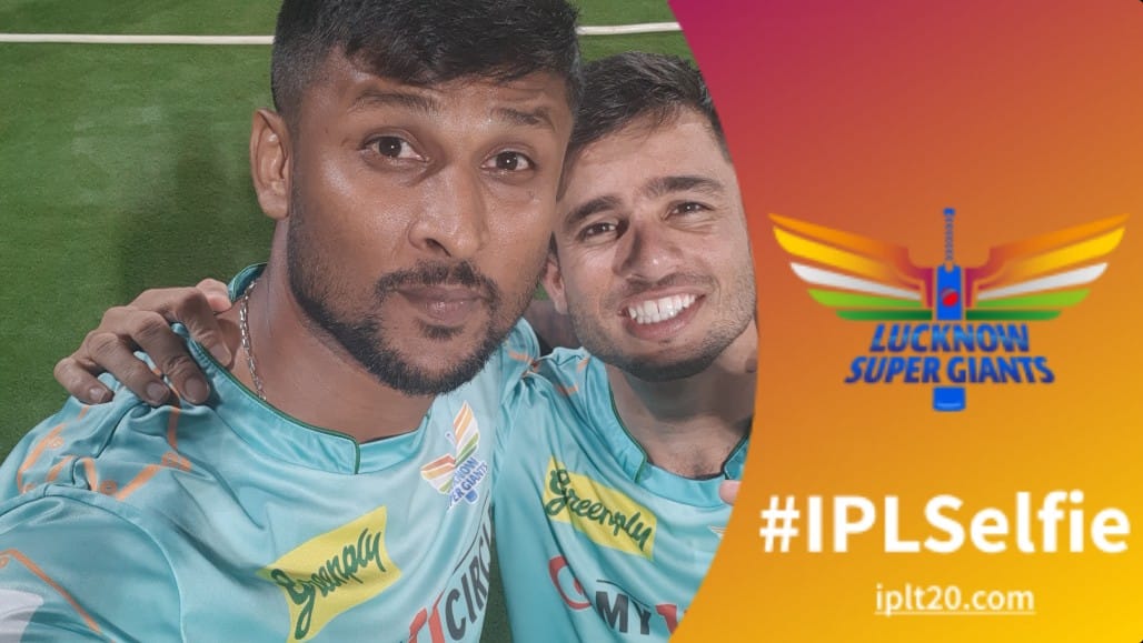 IPL's tweet image. K Gowtham and Ravi Bishnoi are all smiles for the #IPLSelfie after #LSG&apos;s win over #DelhiCapitals.

#TATAIPL