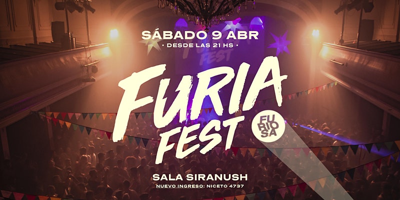 SalaSiranush's tweet photo. Este sábado a las 21hs Feria+Juegos+Furiosa #FuriaFest por @Eventbriteargentina
por el nuevo ingreso en Niceto 4737 (no más por la calle Armenia) con la feria más colorida 🌈, llena de juegos, emprendedores, barra al aire libre con ricos tragos y varias opciones para comer. https://t.co/zu0WYWp7Bt