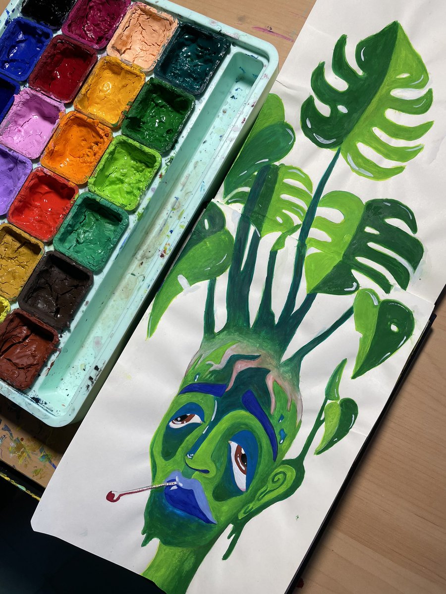 meyyylmao's tweet photo. to the root. gouache. https://t.co/LvwjFr96uu