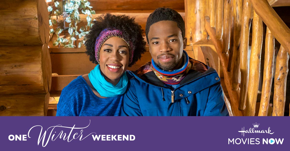 HallmarkPlus's tweet image. Watch #OneWinterWeekend, streaming on #HallmarkMoviesNow starring @RukiyaBernard and @DewshaneW. See how sparks fly when two pairs of best friends get snowed in on a ski trip!
