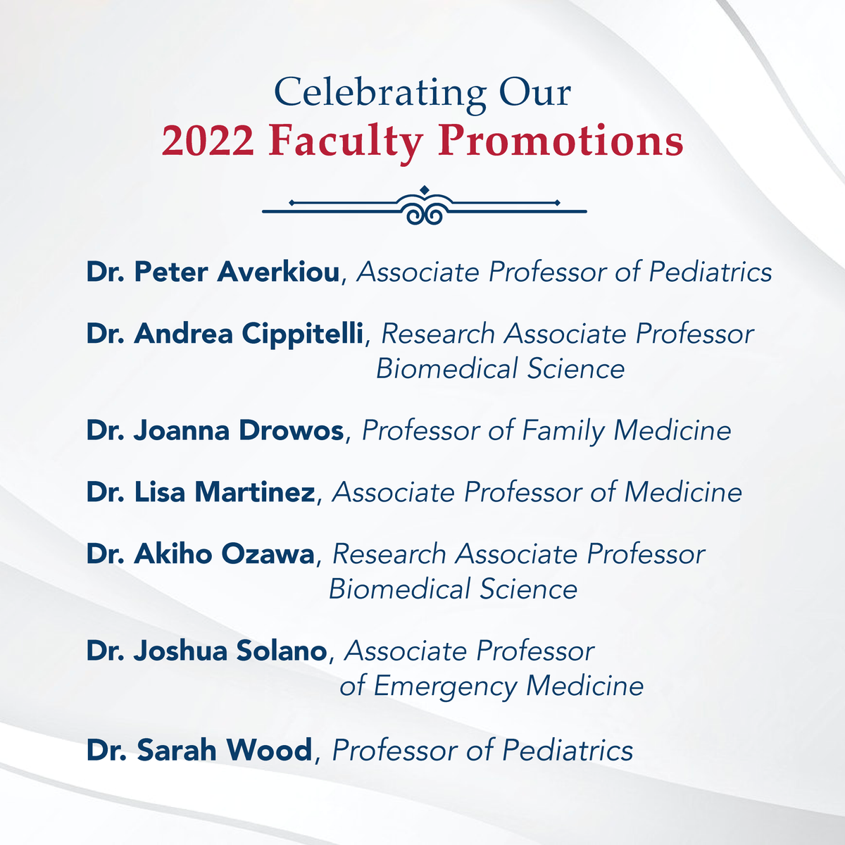 Congrats to our Faculty on their promotions. #FAU