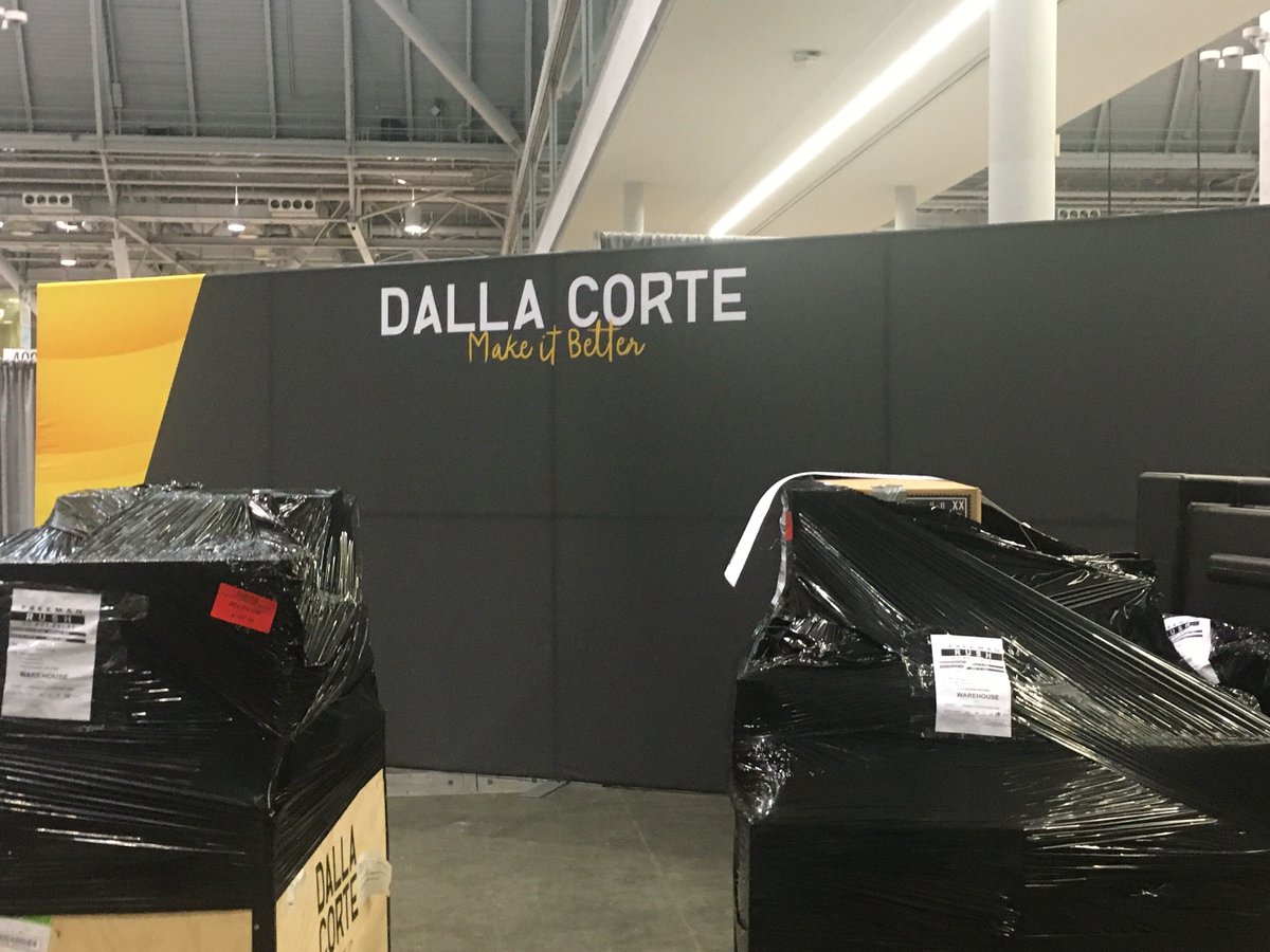 Time to unpack booths 958 and 859! Will we be seeing you there? #SpecialtyCoffeeExo #SCA22 #DallaCorte