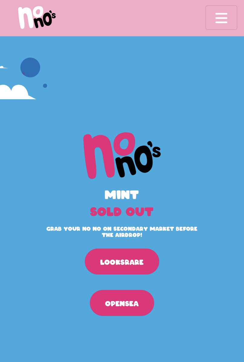 SOLD OUT <a href="/genesisorig/">Genesis Originals</a> <a href="/NoNos_NFT/">No No's</a>