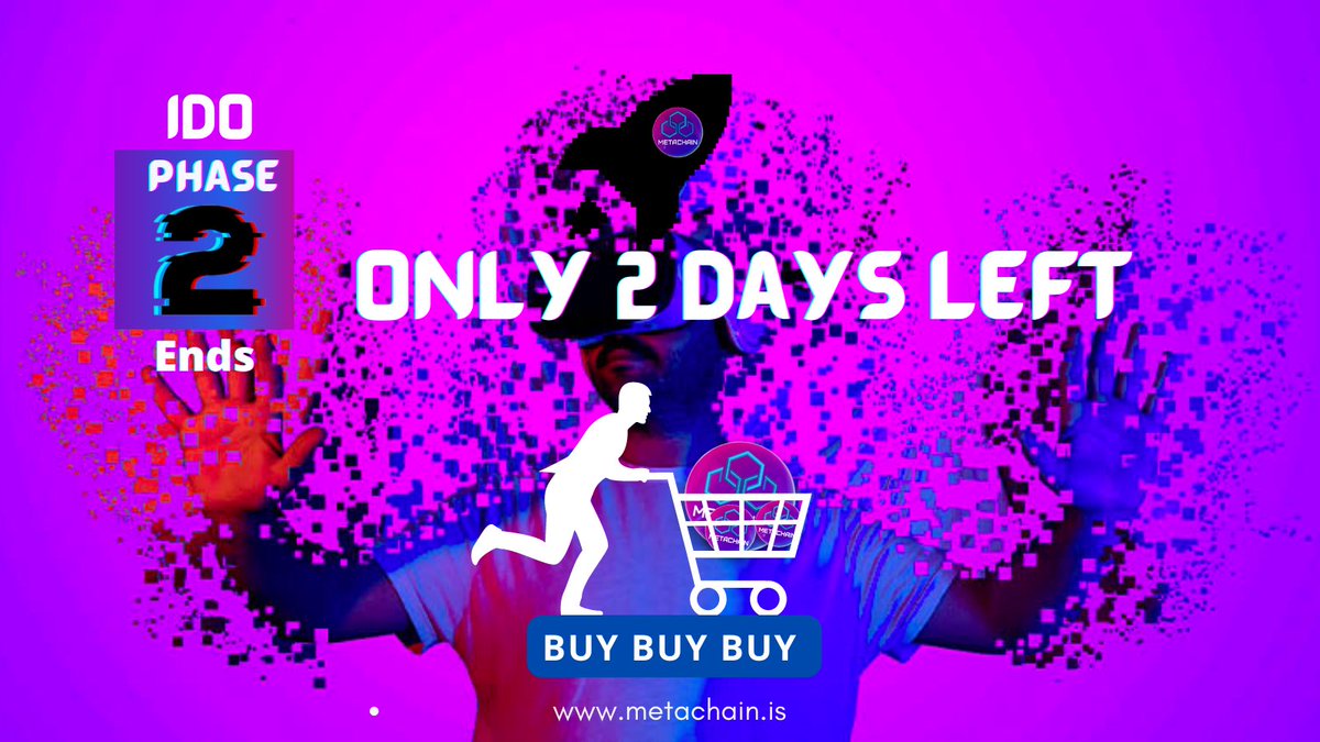 Metachain_Token's tweet photo. #MTCH 2nd phase IDO ending!
Are you still missing ?
.
.#only2daysleft
.
.
Listing in pancakeswap on
May 9 2022🚀 https://t.co/QtvlKq1LST