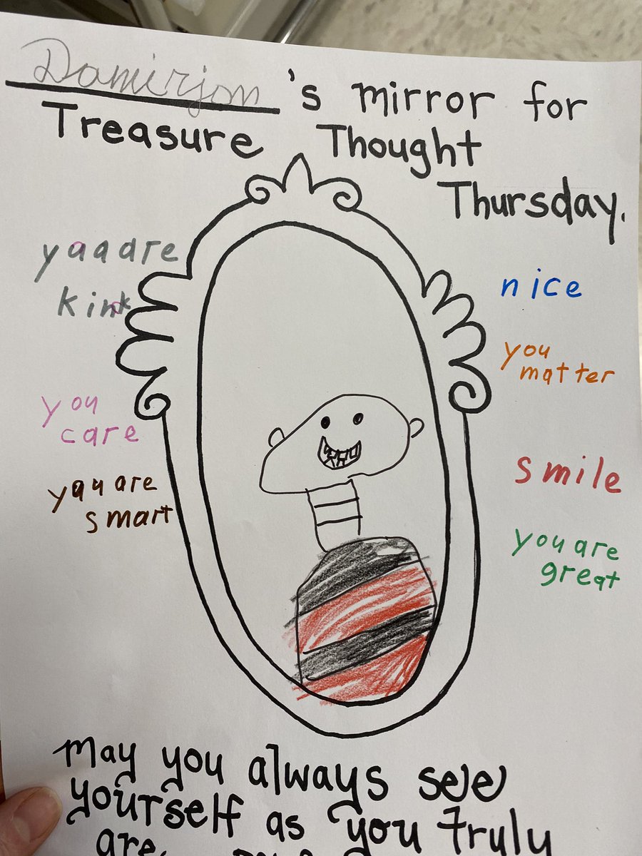 beescounselor's tweet photo. So glad I could see some of Mrs. Frey’s classes positive self-talk mirrors for Treasure Thought Thursday! 🪞🤩 #beeconfident #FHSDHHW22 @summitbees @SummitPTA @FHSDelecounsel @sfreysummit https://t.co/Ra4EZqNold