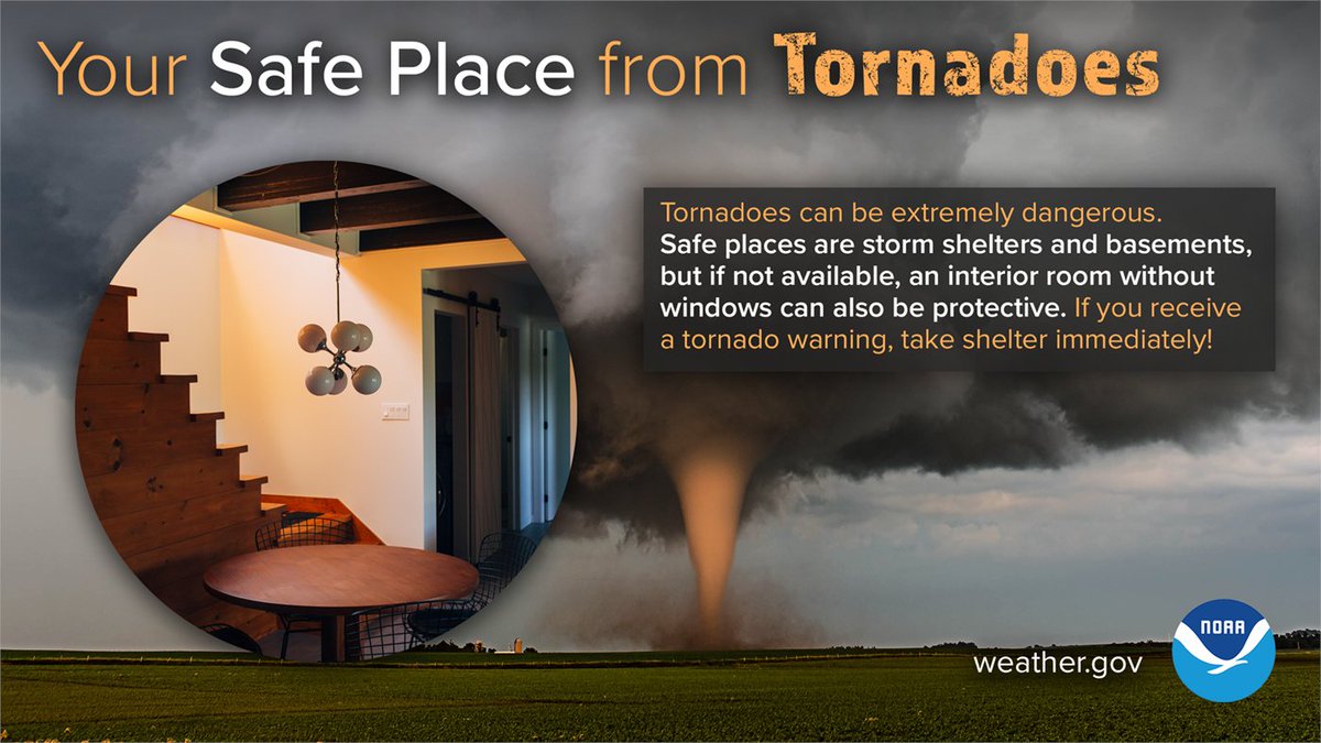 It's #SevereWeatherAwareness Week in Minnesota and North Dakota. Learn more about tornado safety here: https://t.co/7yagWTObjH https://t.co/F7aac1ewNz