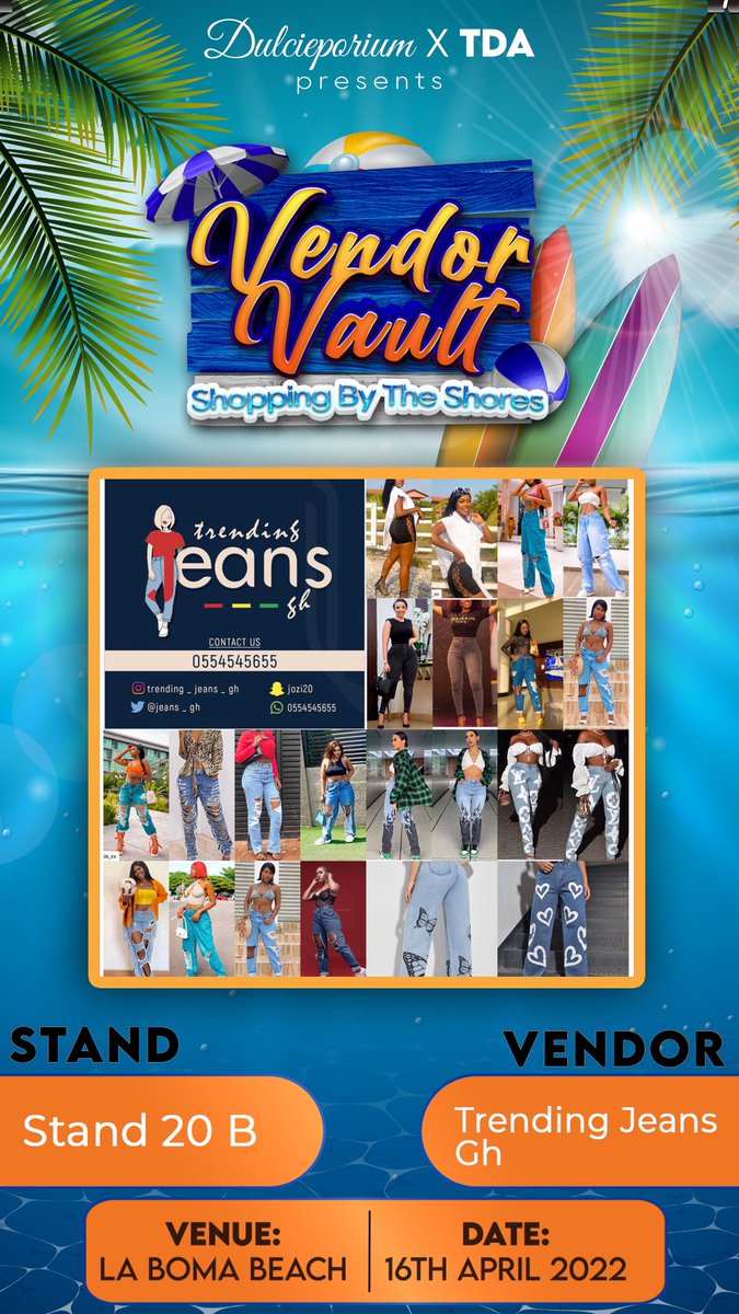 just_jozzi's tweet photo. STAND 20B STAND 20B STAND 20B

16th April 2022 Vendor vault is coming on live at LABOMA BEACH. 

Our STAND IS 20B
REMEMBER STAND 20B
FREE ENTRY. It is free for all

#vendorvault https://t.co/NIxge0VRWO