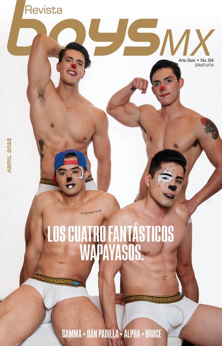 Llega @revistaboysmx de abril. Los cuatro fantásticos @wapayasosmx en portada. #GamaHorripicoso + #DanPadilla