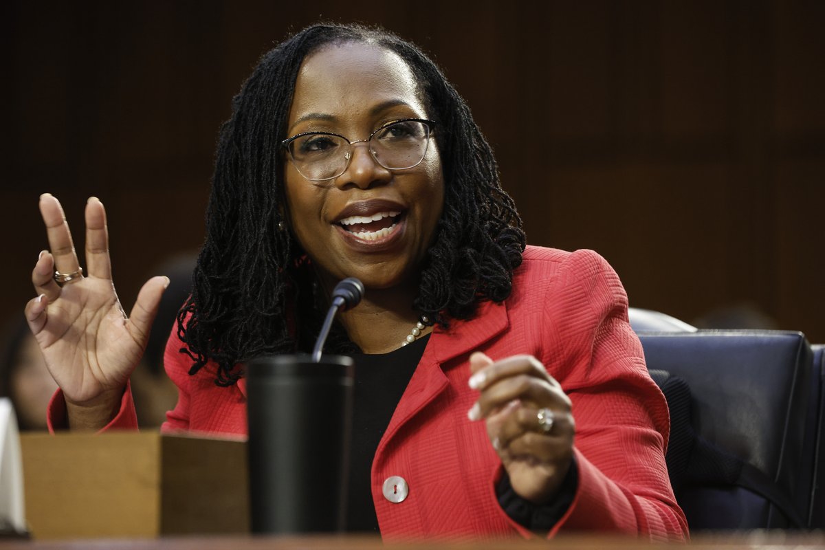 NAACP_LDF's tweet photo. In its 230 year history, Justice Ketanji Brown Jackson is the first Black woman Justice to serve on the Supreme Court. This is a moment of celebration that moves us forward toward achieving a multiracial democracy and equal justice for all. https://t.co/lfNfsP73dv