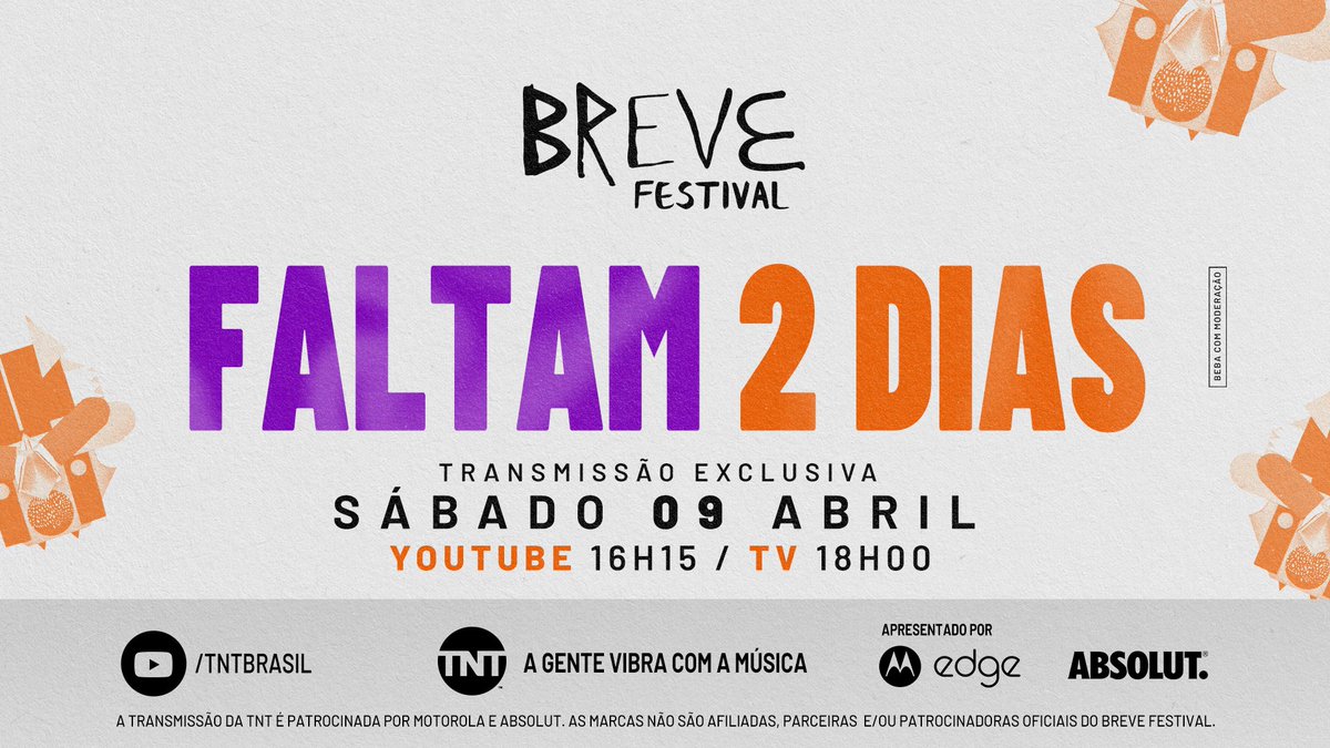 TNTbr's tweet photo. Eu estou obcecada. 80% do tempo eu falo sobre o @brevefestival e nos outros 20%, eu espero alguém falar dele pra eu falar também!
#BreveFestivalTNT: às 16h15 no meu canal no YouTube e às 18h na TV.
Oferecimento: @MotorolaBR e @AbsolutBrasil
#exploreseuedge #ousecomparar #sddsreal https://t.co/eVqh8whjaz