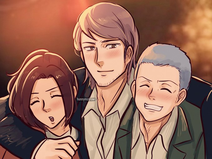 Jean , Sasha and Connie 
#AttackOnTitan 