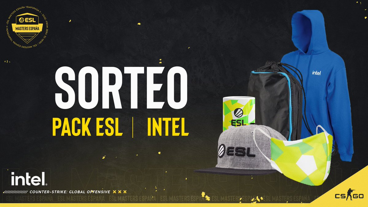 ESL España (@eslspain) on Twitter photo 🚨#SORTEAZO🚨
¡Qué mejor manera de celebrar los Playoffs #ESLMasters! Gana sudadera exclusiva #12thGen #IntelCore y un Pack #ESL
👉 RT
👉 Sigue a <a href="/ESLspain/">ESL España</a> y <a href="/Intel_Spain/">Intel España</a>
👉 Dinos ¿Qué equipo ganará la Masters?
¡Entre las participaciones válidas haremos el sorteo el 11/4! 🚨#SORTEAZO🚨
¡Qué mejor manera de celebrar los Playoffs #ESLMasters! Gana sudadera exclusiva #12thGen #IntelCore y un Pack #ESL
👉 RT
👉 Sigue a <a href="/ESLspain/">ESL España</a> y <a href="/Intel_Spain/">Intel España</a>
👉 Dinos ¿Qué equipo ganará la Masters?
¡Entre las participaciones válidas haremos el sorteo el 11/4!