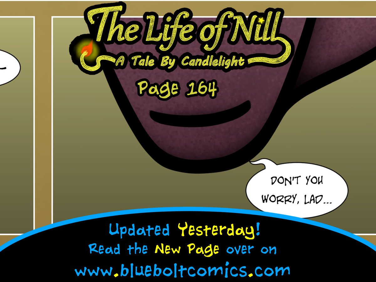 Happen to miss the latest page of The Life of Nill? Fret yourself not, you've all the time in the world to read it! Nill's latest journey can be read anytime just over on
blueboltcomics.com!

#webcomic #webcomics #indiecomics #comics #comicbooks #smallpress