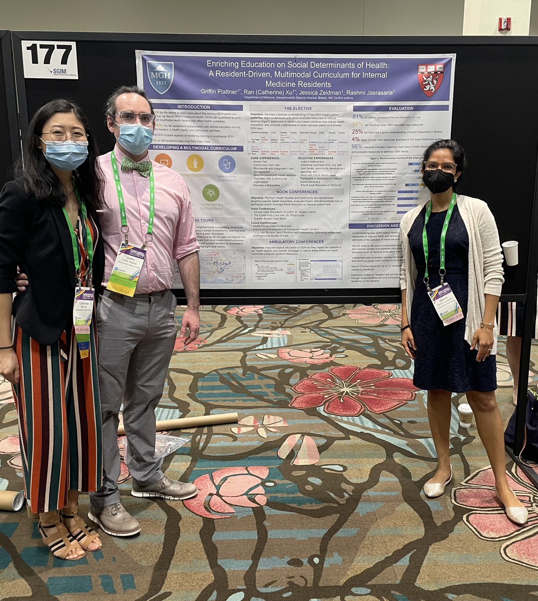 JessZeidman's tweet photo. So excited to share the work of Drs Catherine Xu, Griffin Plattner, and Rashmi Jasrasaria at SGIM2022!!! https://t.co/vzkgzcoRGB