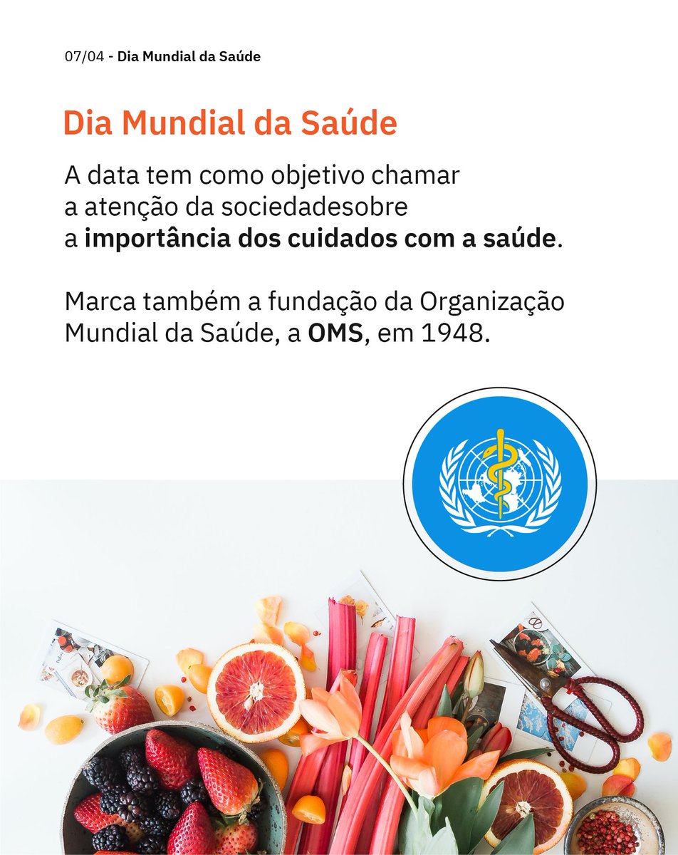 mendelics's tweet photo. #DiaMundialDaSaúde | Como você tem cuidado da sua saúde? 
A Mendelics deseja auxiliar na prevenção e nos cuidados com a saúde, através do diagnóstico genético precoce de doenças raras e câncer. 
Acesse nosso site e saiba mais! https://t.co/p3xGuI4w49  
Consulte sempre um médico https://t.co/Tt1cPFT9FG