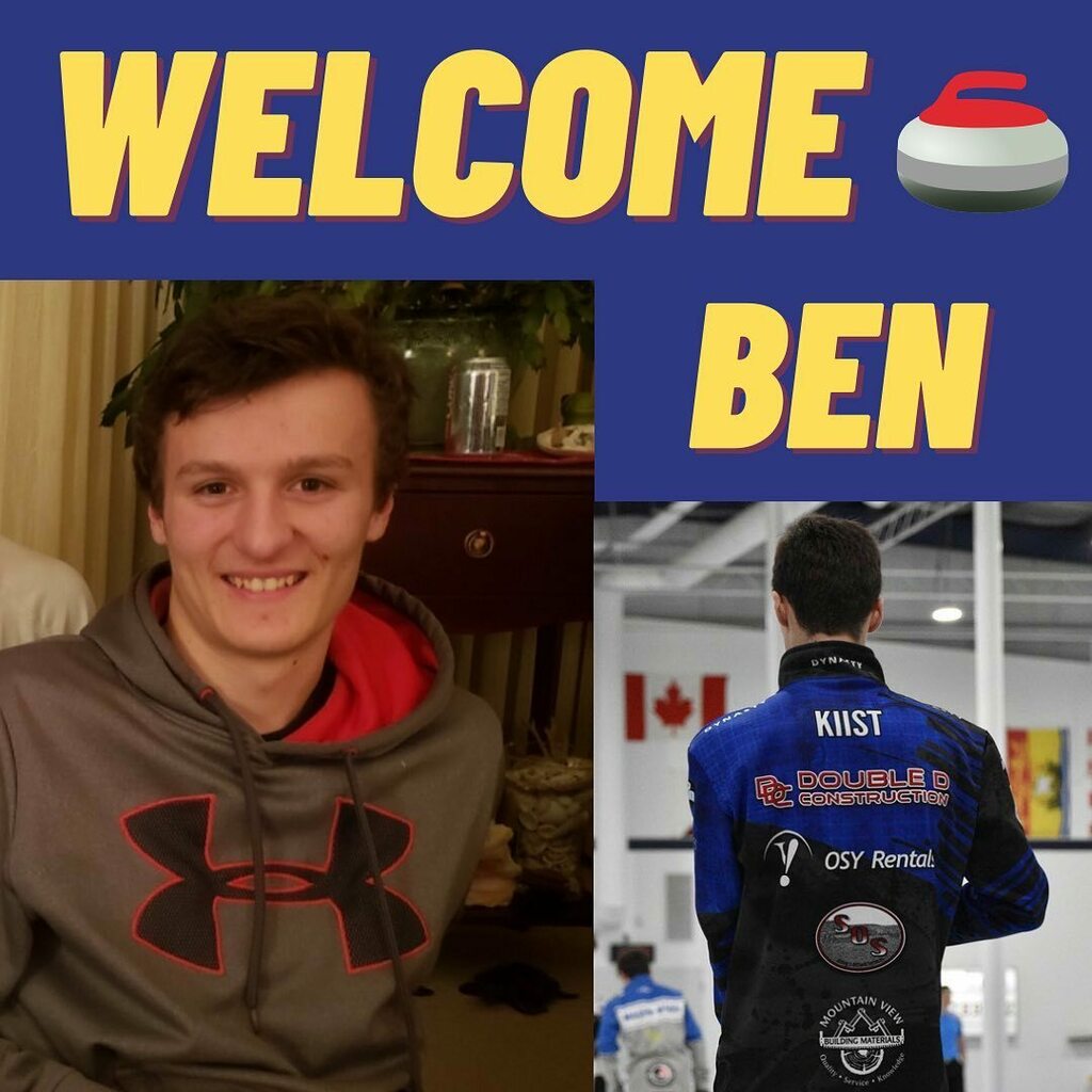 It is our pleasure to announce that we have a new team member. BEN KIIST!

After many years of being our fierce competition at every AJCT event and at the 2020 Alberta Winter Games we are thrilled to join forces. Ben is a talented curler from Okotoks, AB… instagr.am/p/CcD18WBO3ow/